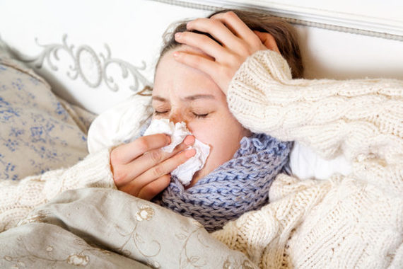 Простуда у женщины