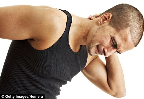 Neck pain usually lasts less than a fortnight, and can be treated with painkillers