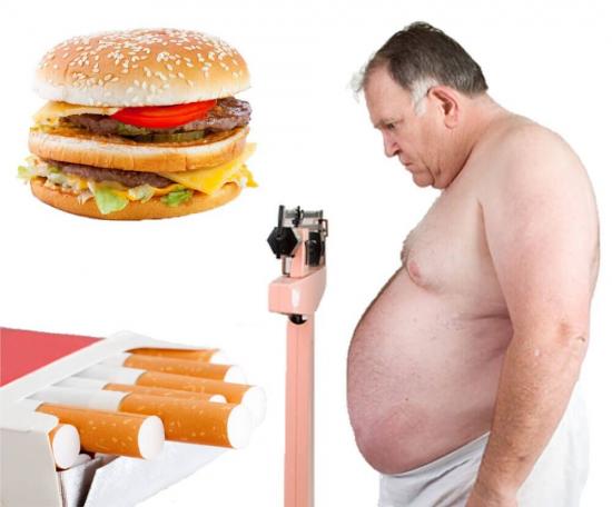 Ожирение и вредные привычки