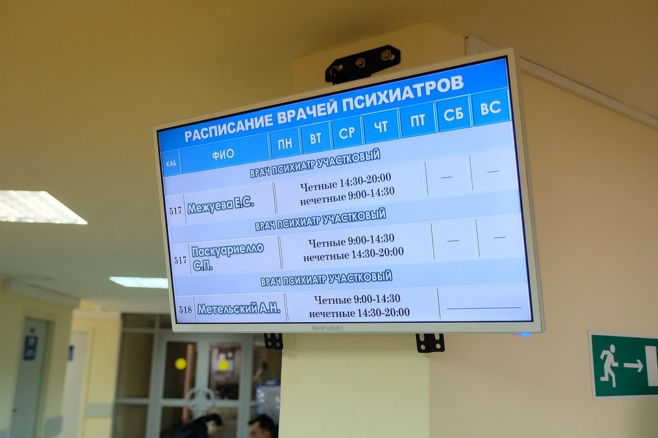 Расписание врачей в в Консультативно-диагностической поликлинике № 121 в Южном Бутово. 