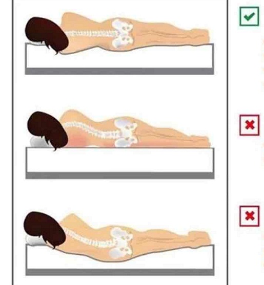 Правильное положение тела во время сна