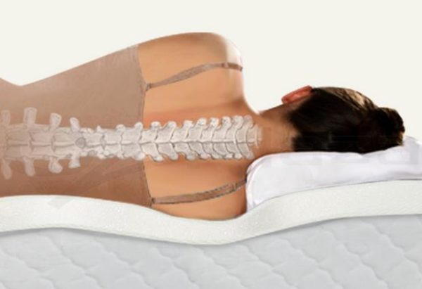 Во время сна на ортопедическом матрасе позвоночник принимает единственно правильное положение