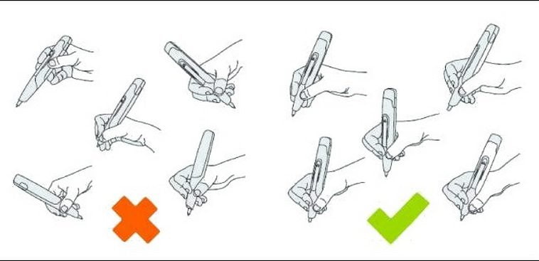 Как правильно держать ручку